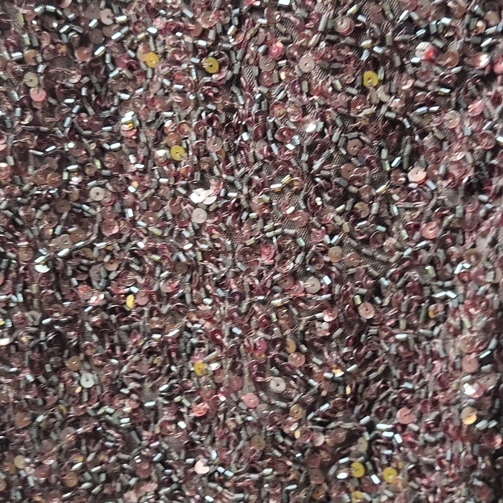 Mac duggal 5526 Rosewood 10 NWT All over sequin Midi dress - Picture 4 of 7